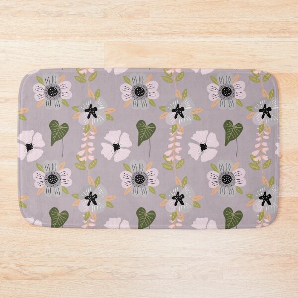 Item preview, Liliac floral pattern - white flowers, lake leaves and pink wildflowers - girly fairycore aesthetic designed and sold by Fantasy Cache.
