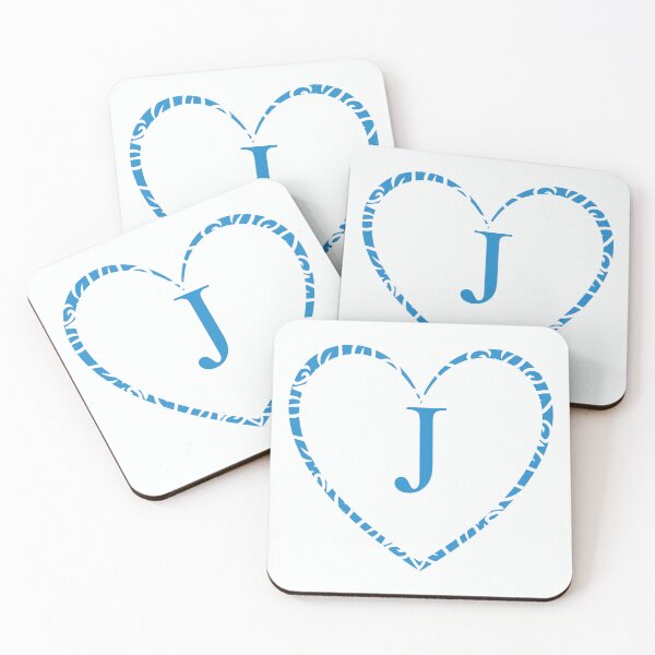 Item preview, Cute Blue Heart & Monogram Letter "J" Charm designed and sold by WD-Artist.