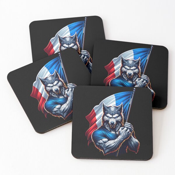 Item preview, Werewolf with French flag designed and sold by ReneMM.
