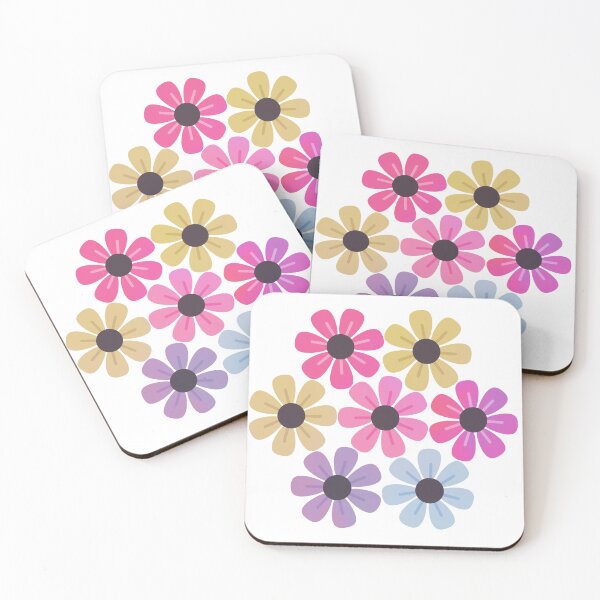 Item preview, Retro Zinnias Floral Pattern designed and sold by Daisy Beatrice.