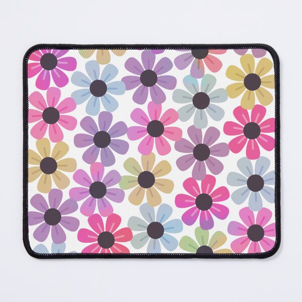 Item preview, Retro Zinnias Floral Pattern designed and sold by Daisy Beatrice.