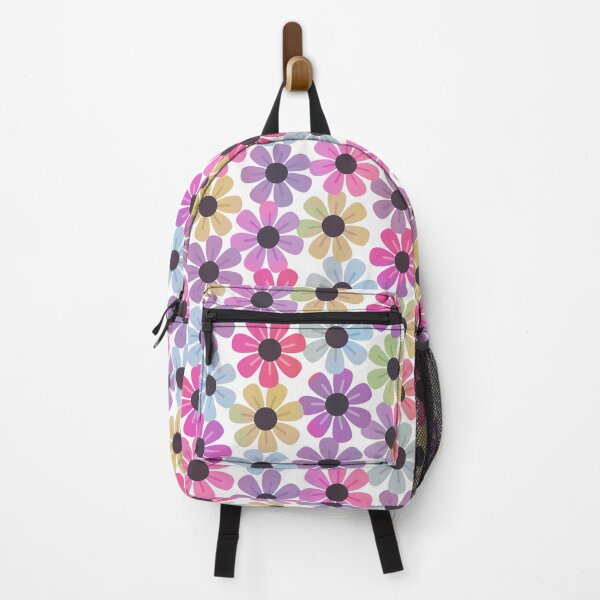 Item preview, Retro Zinnias Floral Pattern designed and sold by Daisy Beatrice.