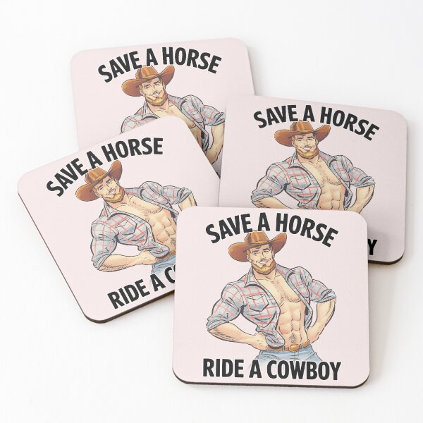 Item preview, Ride a Cowboy | Vintage Illustration | Gay Cowboy designed and sold by Mattk270.