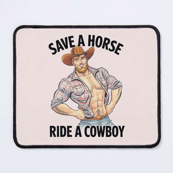 Item preview, Ride a Cowboy | Vintage Illustration | Gay Cowboy designed and sold by Mattk270.