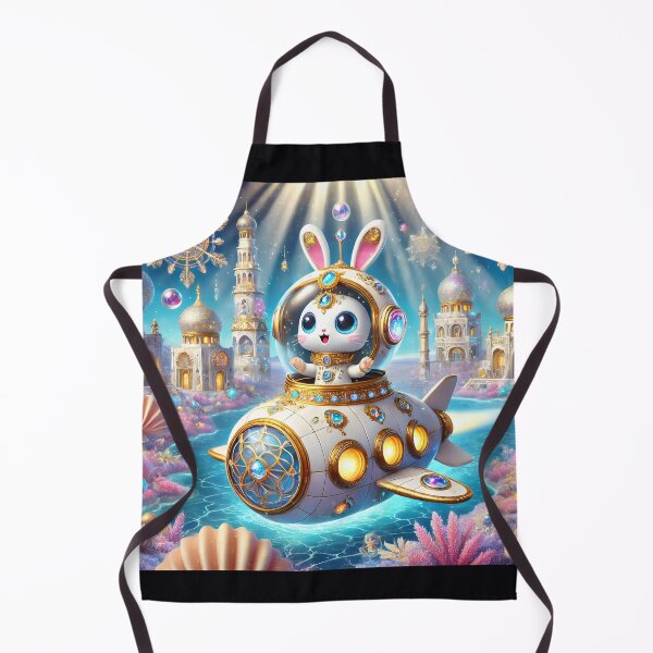 Item preview, A cute cyborg rabbit aboard a futuristic Nautilus 003L1P224TH7 designed and sold by OsirizyahDesign.