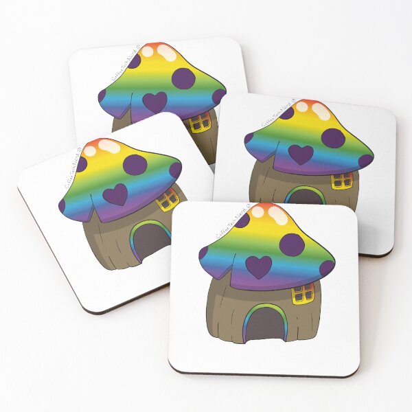 Item preview, Rainbow Springtime Fairy Tale Mushroom designed and sold by CoffeeTechNerd.
