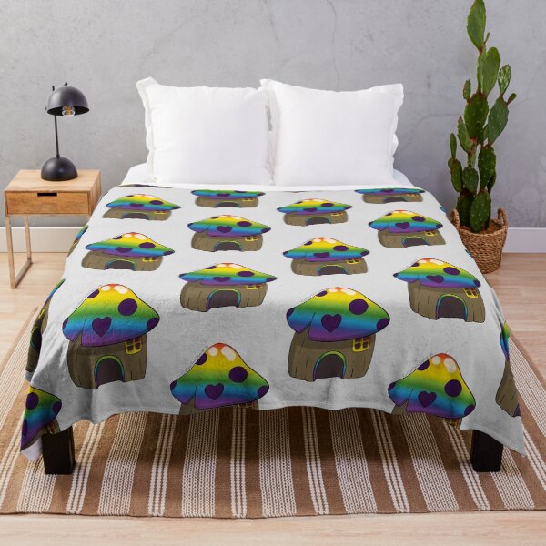 Item preview, Rainbow Springtime Fairy Tale Mushroom designed and sold by CoffeeTechNerd.