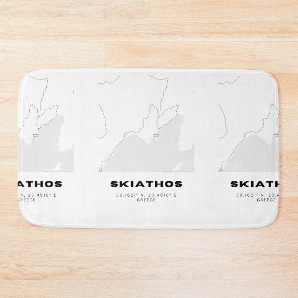 Item preview, Minimalist Black & White Skiathos, Greece City Map designed and sold by RM-Journey.
