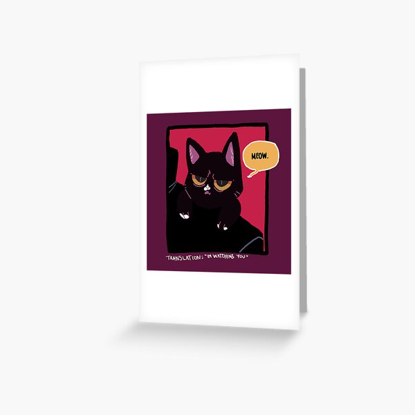 Aperçu de l'œuvre Saphir en colère, le chat noir à taches blanches créée et vendue par Sneaky-Beans.