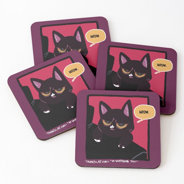 Item preview, Angry Sapphire The Black Cat w/ White Spots  designed and sold by Sneaky-Beans.