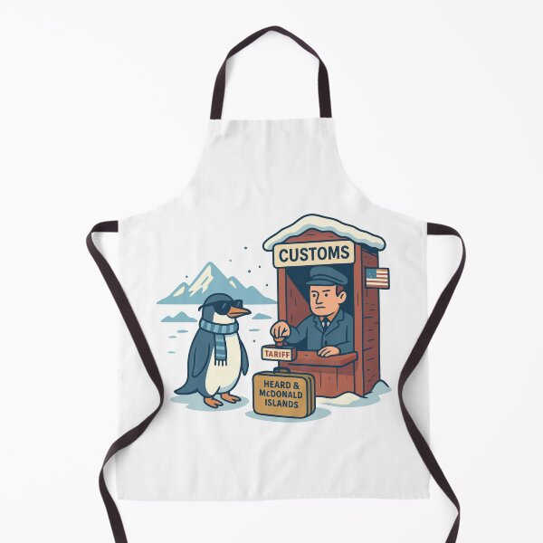 Item preview, Funny Penguin Tariff Satire Cartoon designed and sold by HandicraftArt.