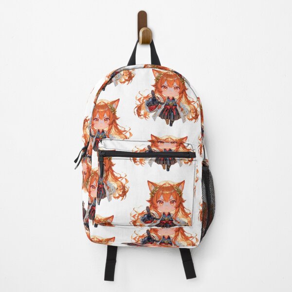 Item preview, Fiery Fox Chibi Girl in Kimono Art designed and sold by LunattaStore.