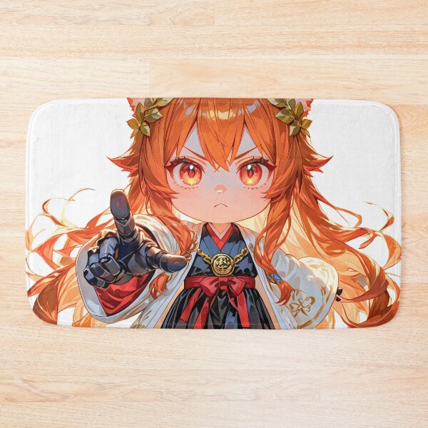 Item preview, Fiery Fox Chibi Girl in Kimono Art designed and sold by LunattaStore.