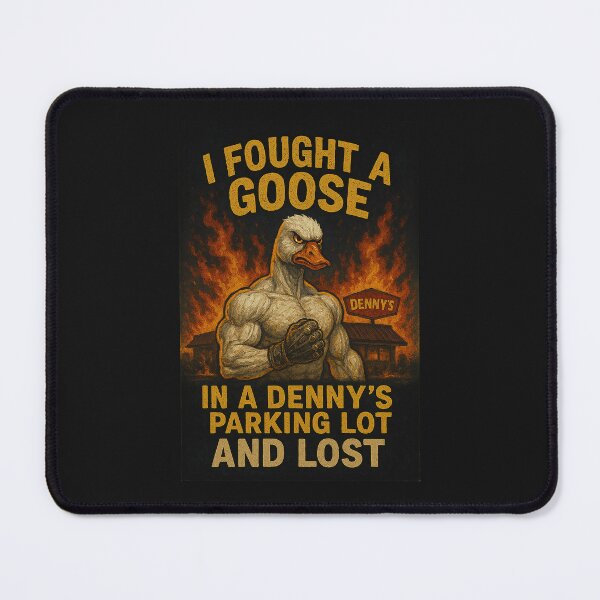 Item preview, I Fought a Goose in a Pancake Restaurant Parking Lot and Lost – Funny Weird Chaos Tee designed and sold by hitechmom.