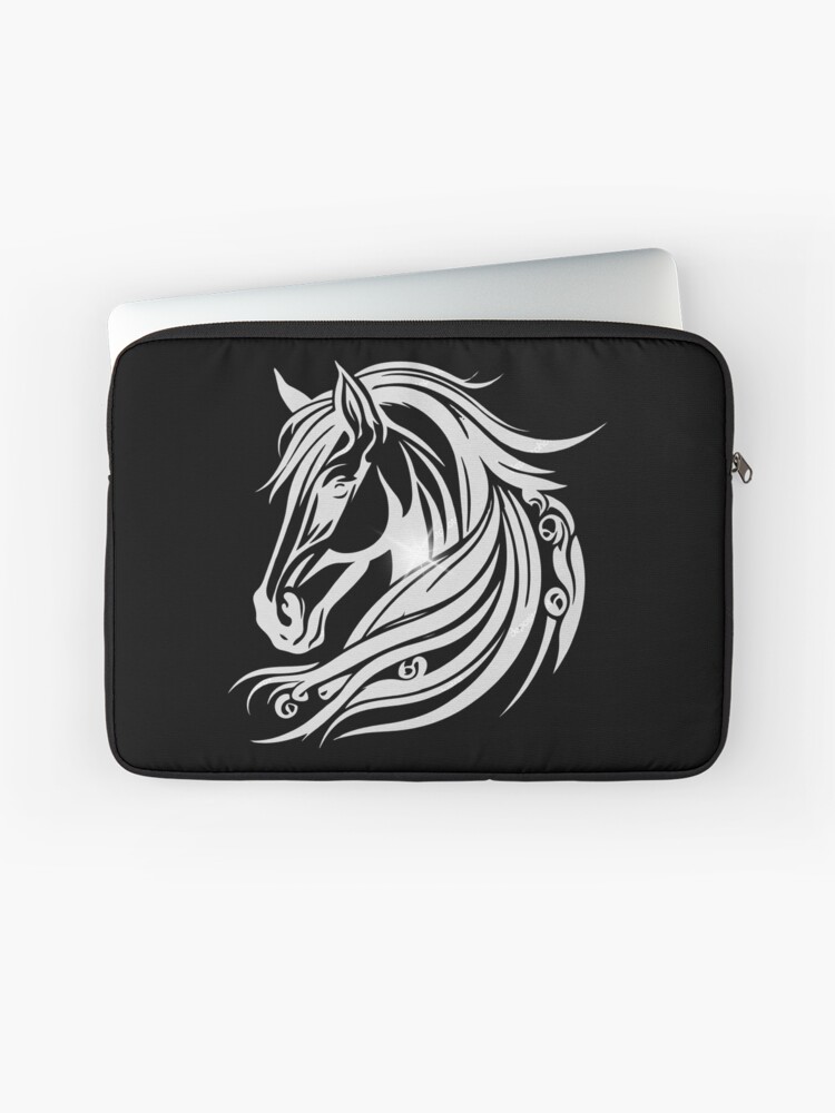 Aperçu 1 sur 2. Housse d'ordinateur avec l'œuvre Cadeaux et vêtements pour chevaux, Amoureux des chevaux, Cadeaux pour amoureux des chevaux créée et vendue par happiness1000.