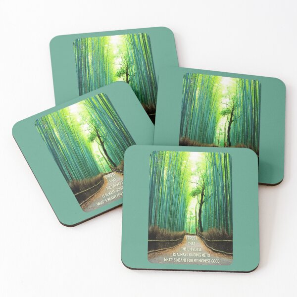 Item preview, Guided by the Universe – Bamboo Forest Path Inspirational Quote designed and sold by LUV963.