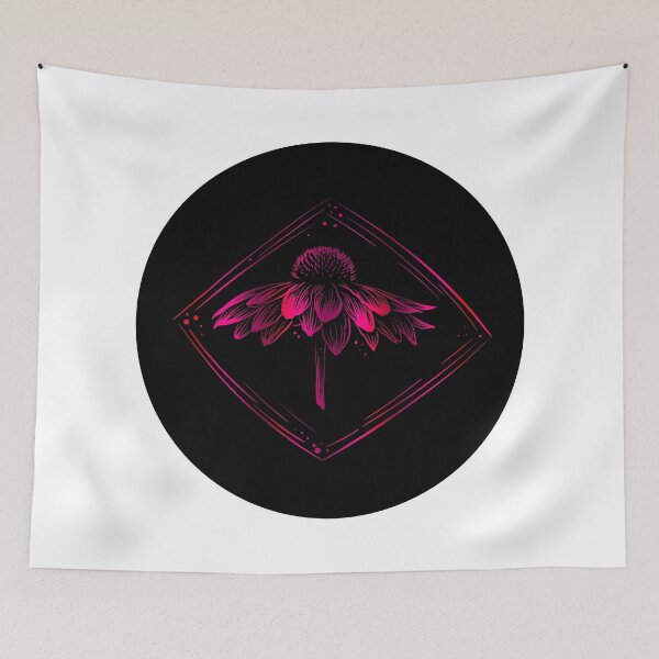 Item preview, Cone Flower Block Print designed and sold by Against the Current Art.
