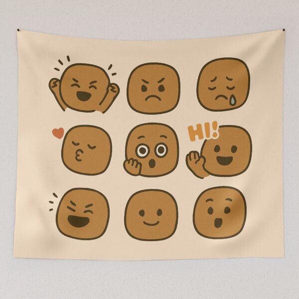 Item preview, Vibrant Potato Emotes designed and sold by zzz888.