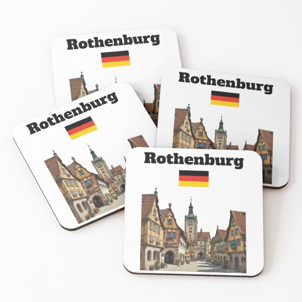 Item preview, Rothenburg souvenir medieval town Bavaria trip Germany flag  designed and sold by Artstastic.