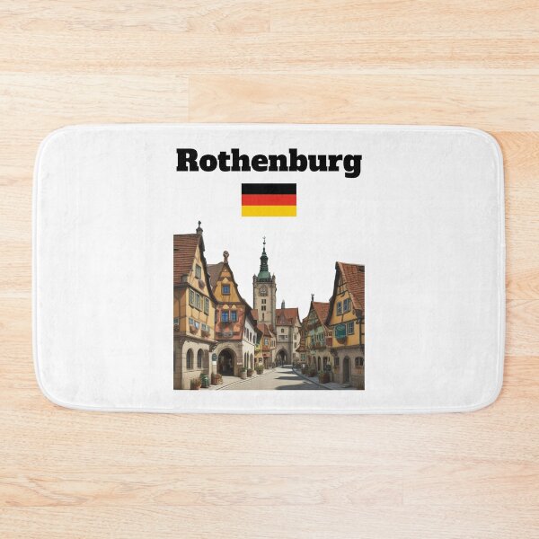 Item preview, Rothenburg souvenir medieval town Bavaria trip Germany flag  designed and sold by Artstastic.
