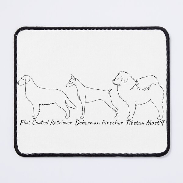 Item preview, Flat coated retriever, Doberman pinscher, Tibetan mastiff designed and sold by DancingDahliaF.