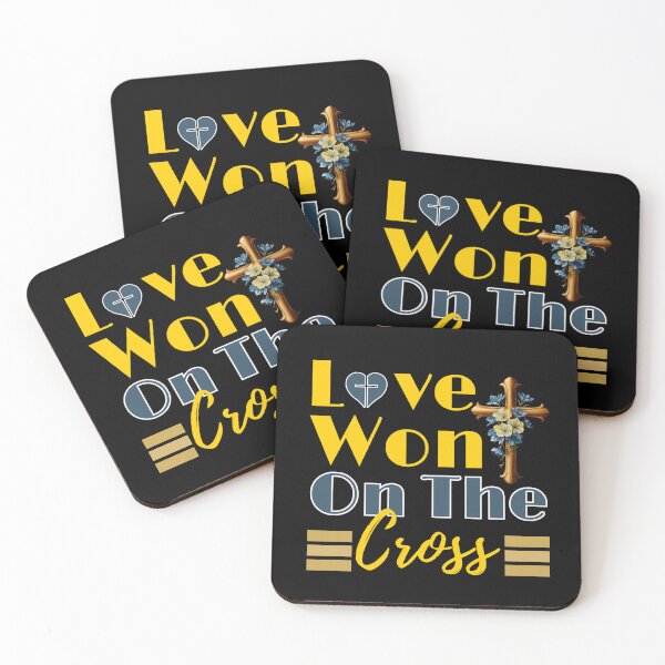 Item preview, Love Won On The Cross Christian Faith Design designed and sold by Raise2Shine.