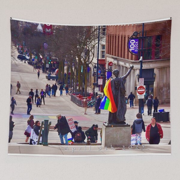 Item preview, Anti-Fascist USA Protest Art - Powerful Resistance Design - April 5 designed and sold by aadventures.