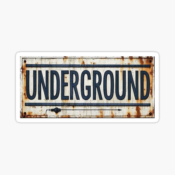 Item preview, underground sign graffiti designed and sold by CrowDesign46.