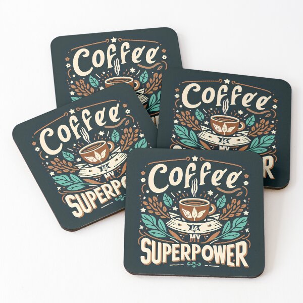 Item preview, Coffee is my Superpower, typography designed and sold by maxmaj.