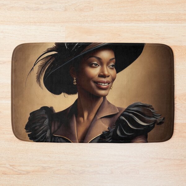 Item preview, Elegant Vintage Lady in Feathered Hat - Timeless Portrait Art designed and sold by DesignzByJai.