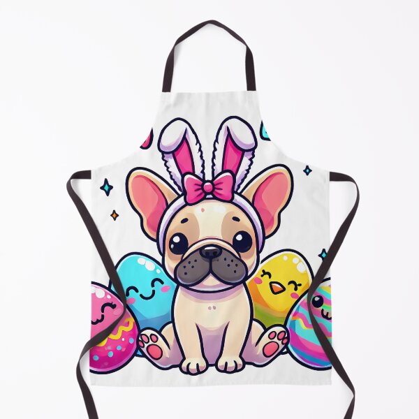 Artikelvorschau, Hoppy Easter Frenchie – Süßes Bulldoggen-Häschen-Design entworfen und verkauft von MiniindY Pop.