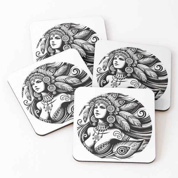 Item preview, Warrior Princess, Tribal Art, Native American Gifts and Apparel designed and sold by happiness1000.