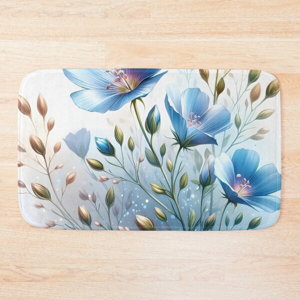 Item preview, Blue Flax Flower designed and sold by GraphicsClub.