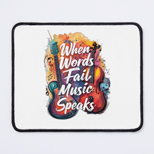 Item preview, Music Illustration: Unique Design for Art Lovers Music Speaks designed and sold by AliKwStore.