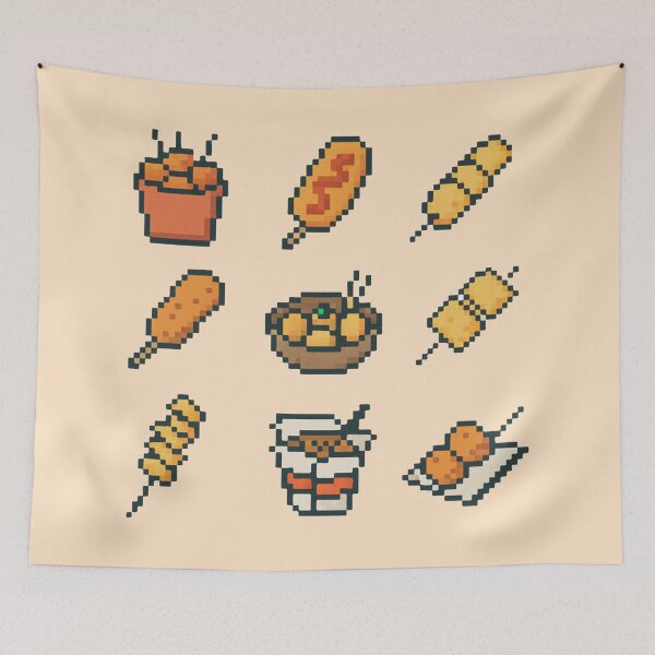 Item preview, Pixel Street Food Snacks designed and sold by zzz888.
