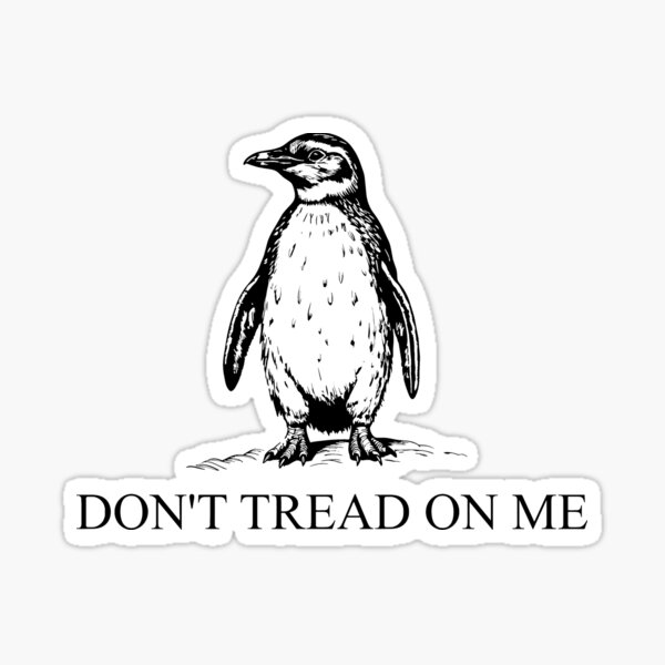 Vista previa del artículo con la obra «No me pises la tarifa Penguin», diseñado y vendido por QuirkyGlow.