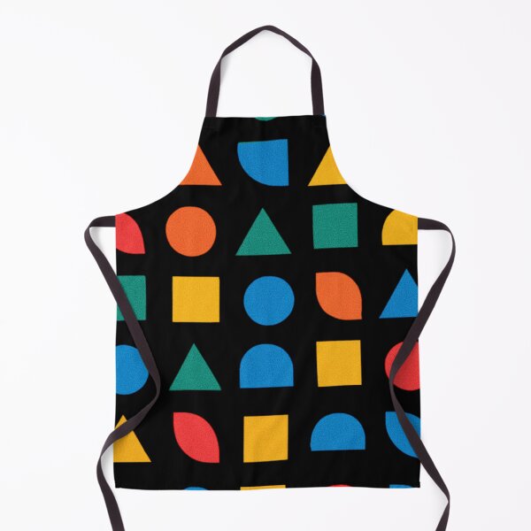 Item preview, Bold colorful shapes with black background, contemporary, fun designed and sold by karinasalwaszka.