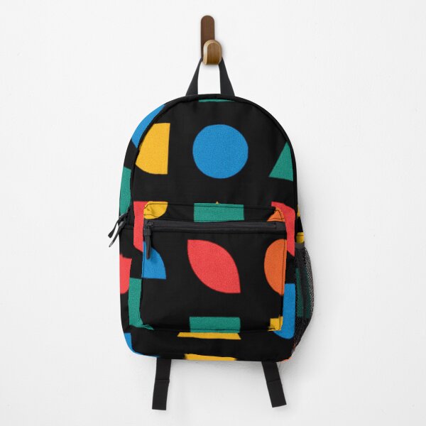 Item preview, Bold colorful shapes with black background, contemporary, fun designed and sold by karinasalwaszka.