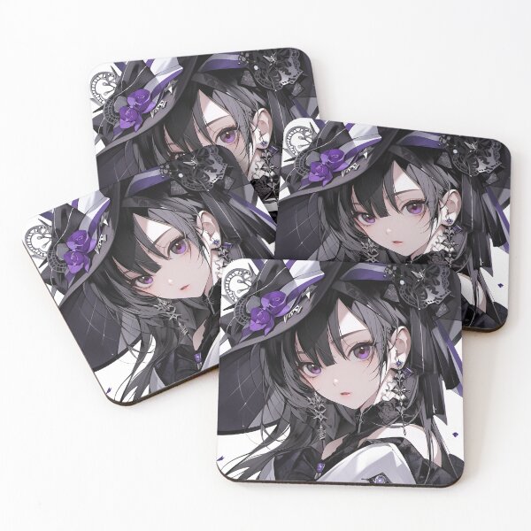 Item preview, Gothic Violet Fantasy Anime Girl designed and sold by bubblegoth.