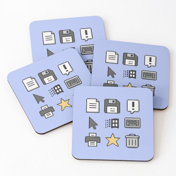 Item preview, Pixelated Throwback 8-bit Desktop Icons designed and sold by zzz888.