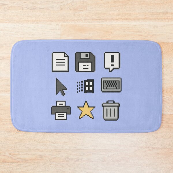 Item preview, Pixelated Throwback 8-bit Desktop Icons designed and sold by zzz888.