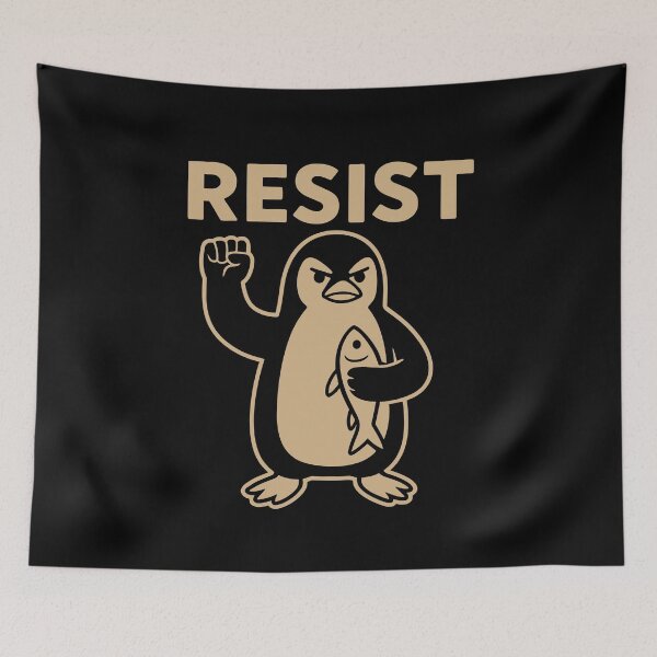 Item preview, Copy of Resist Penguin Activism no tariffs designed and sold by varioarts.