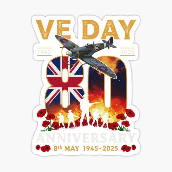 Item preview, VE Day 2025 Flag 80th anniversary 2025 V-E Day 80th designed and sold by varioarts.