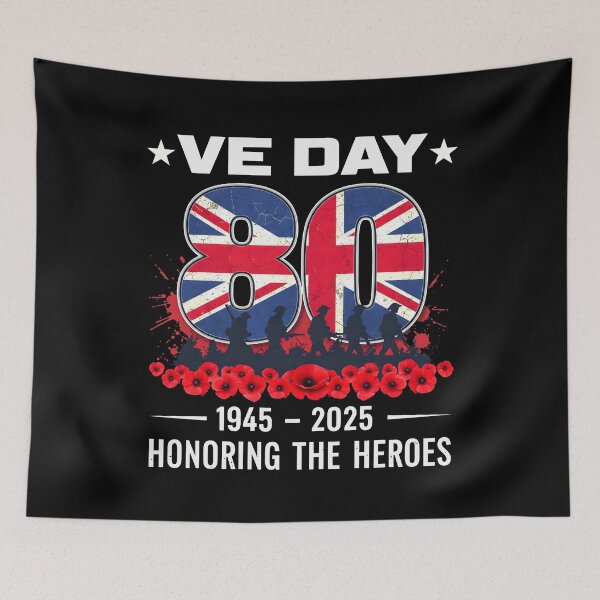 Item preview, VE Day 2025 Flag 80th anniversary 2025 V-E Day 80th designed and sold by varioarts.