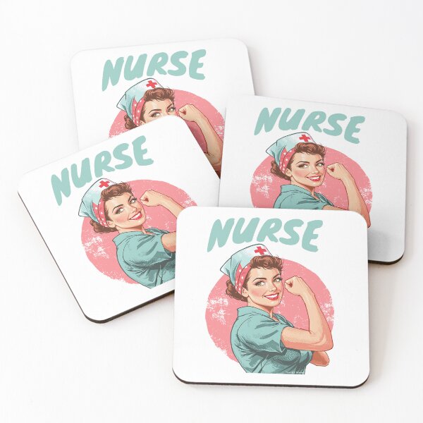 Item preview, Vintage Strong Empowered Nurse designed and sold by Tiendita-Arroyo.