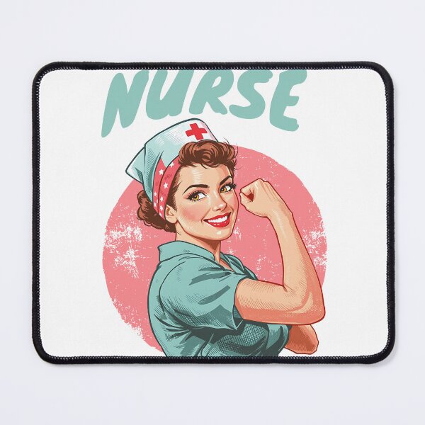 Item preview, Vintage Strong Empowered Nurse designed and sold by Tiendita-Arroyo.