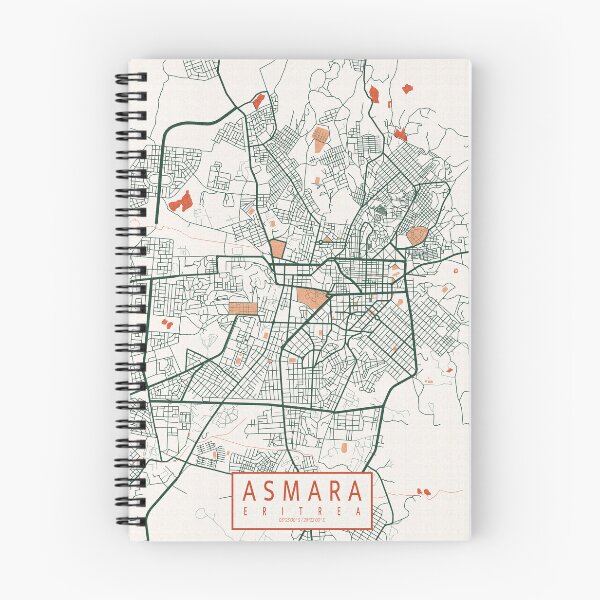 Item preview, Asmara City Map of Eritrea - Bohemian designed and sold by deMAP.