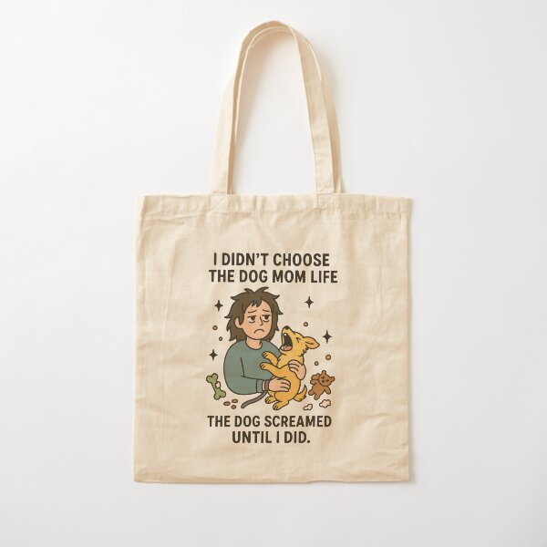 Item preview, I Didn’t Choose the Dog Mom Life – Funny Dog Lover Design designed and sold by Feral & Stellar.