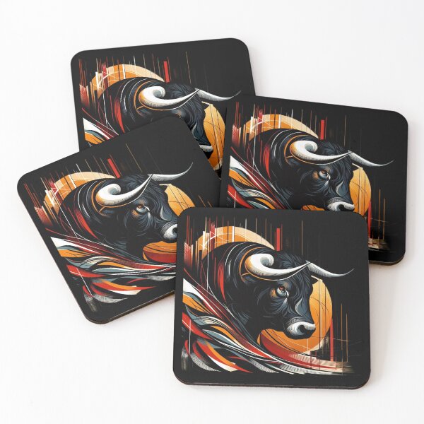 Item preview, COLORFUL BULL'S HEAD (BLACK) designed and sold by Marlon Oseguera.