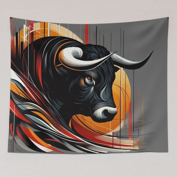 Item preview, COLORFUL BULL'S HEAD (#666666) designed and sold by Marlon Oseguera.